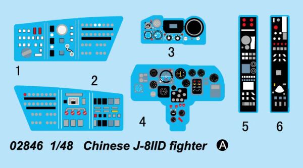 Збірна модель літака J-8IID fighter детальное изображение Самолеты 1/48 Самолеты