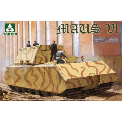 Scale model 1/35 German super heavy tank Maus V1 Takom 2049 детальное изображение Бронетехника 1/35 Бронетехника