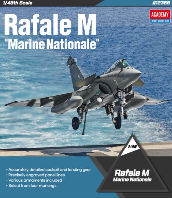 Scale model 1/48 Dassault Rafale M (French Navy) Academy 12368 детальное изображение Самолеты 1/48 Самолеты
