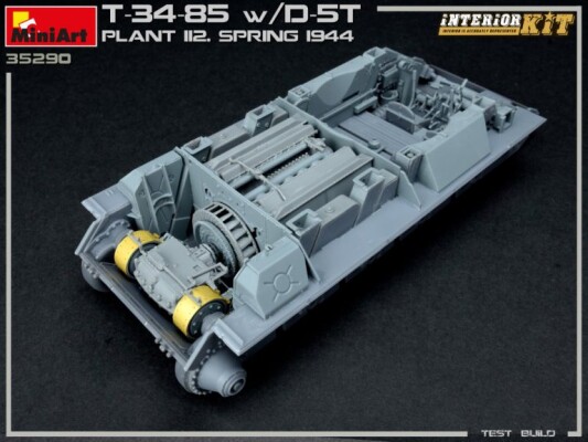 Сборная модель 1/35 ТанкT-34/85 с Д-5Т завод 112 весна 1944 г. Миниарт 35290 детальное изображение Бронетехника 1/35 Бронетехника