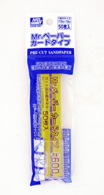 Наждачная бумага Mr.Hobby Type Pre-Cut Sand Paper #600 MT-403 детальное изображение Наждачная бумага Инструменты