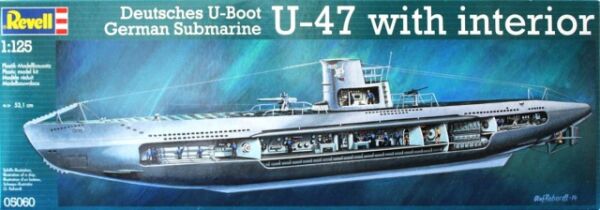 German Submarine U-47 with Interior детальное изображение Подводный флот Флот