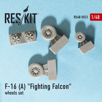 F-16 (A) &quot;Fighting Falcon&quot; wheels set (1/48) детальное изображение Смоляные колёса Афтермаркет
