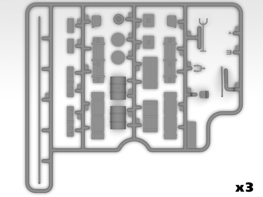 Scale model 1/48 Luftwaffe airfield equipment ICM 48409 детальное изображение Аксессуары Диорамы