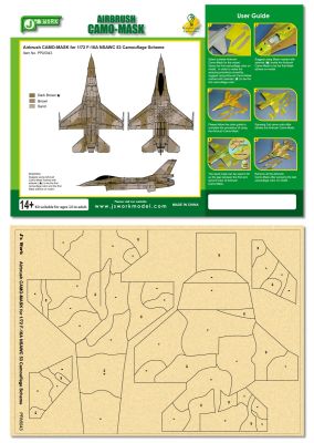 preview Окрасочная маска Airbrush CAMO-MASK for 1/72 F-16A NSAWC 53 Camouflage Scheme