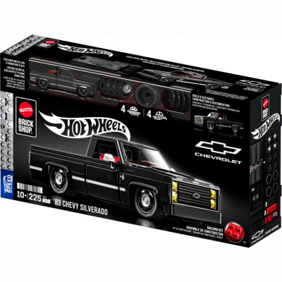 Коллекционная машинка-конструктор Hot Wheels Brick Shop Speed Chevy 83 Silverado JKG42 детальное изображение Hot Wheels 