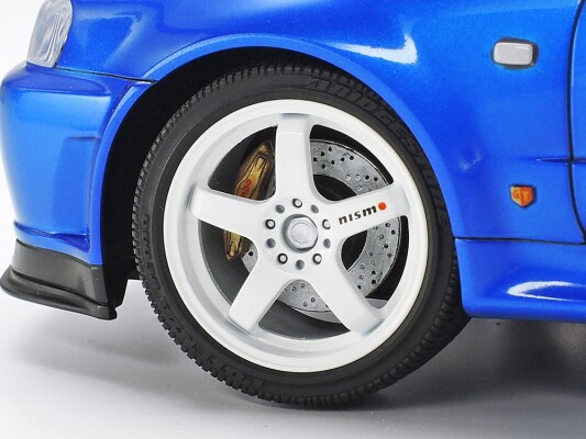 Scale model 1/24 Car Nissan Skyline GT-R (R34) - V.spec II Tamiya 24258 детальное изображение Автомобили 1/24 Автомобили