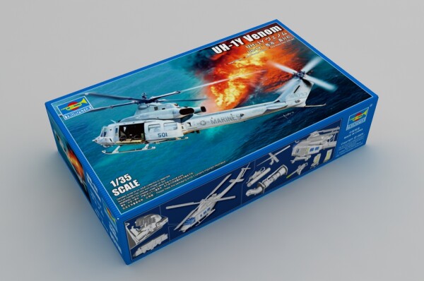 Збірна модель 1/35 Вертоліт UH-1Y Venom Trumpeter 05118 детальное изображение Вертолеты 1/35 Вертолеты