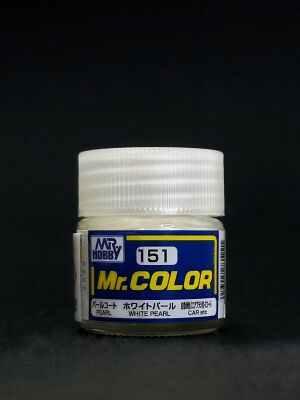  White Pearl, Mr. Color solvent-based paint 10 ml. (Белый Перламутровый) детальное изображение Нитрокраски Краски