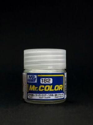 Clear flat, Mr. Color solvent-based paint 10 ml. (Прозрачный матовый) детальное изображение Лаки Модельная химия