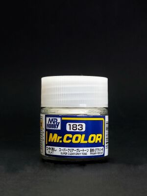 Super Glear Gray Tone semigloss, Mr. Color solvent-based paint 10 ml. / Прозорий із сірим відтінком детальное изображение Лаки Модельная химия
