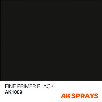 Fine Primer Black - Spray 400ml (Includes 2 nozzles) / Грунт чорний в аерозолі 400мл детальное изображение Краска / грунт в аэрозоле Краски