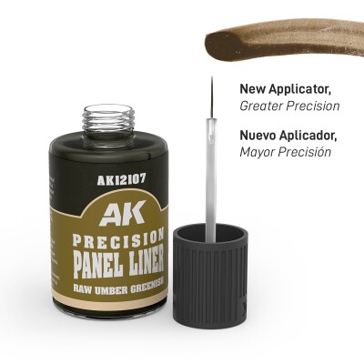 Панелайнер умбра (raw umber greenish) 30 мл AK-Interactive 12107 детальное изображение Смывки Weathering
