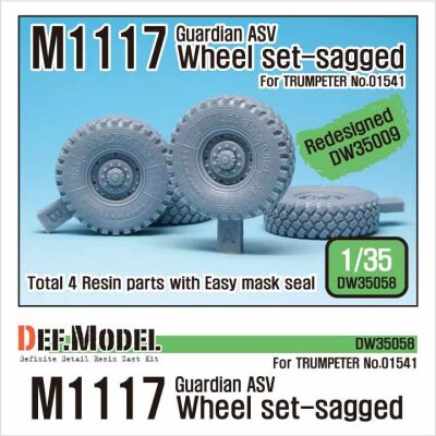US M1117 Guardian ASV Sagged Wheel set  детальное изображение Смоляные колёса Афтермаркет