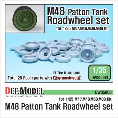 U.S M48 MBT Series Roadwheel set  детальное изображение Смоляные колёса Афтермаркет
