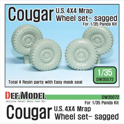  U.S. Cougar 4X4 Mrap Sagged Wheel set  детальное изображение Смоляные колёса Афтермаркет
