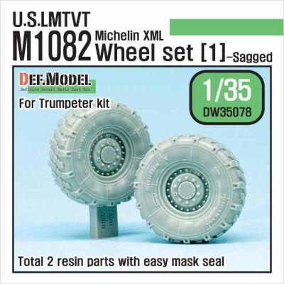  U.S. M1082 LMTVT Mich. Sagged Wheel set-1  детальное изображение Смоляные колёса Афтермаркет
