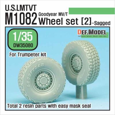 U.S. M1082 LMTVT GY Sagged Wheel set-2  детальное изображение Смоляные колёса Афтермаркет