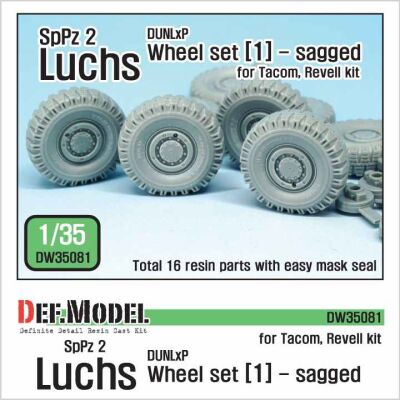  German Luchs 8X8 Dunlxp Sagged Wheel set-1  детальное изображение Смоляные колёса Афтермаркет