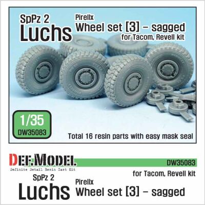 German Luchs 8X8 Pirxlli Sagged Wheel set-3  детальное изображение Смоляные колёса Афтермаркет