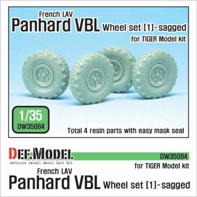 French Panhard VBL Sagged Wheel set (1) детальное изображение Смоляные колёса Афтермаркет