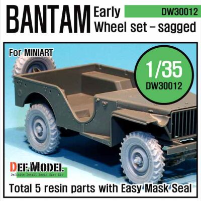 WW2 U.K. Bantam Early Wheel set  детальное изображение Смоляные колёса Афтермаркет