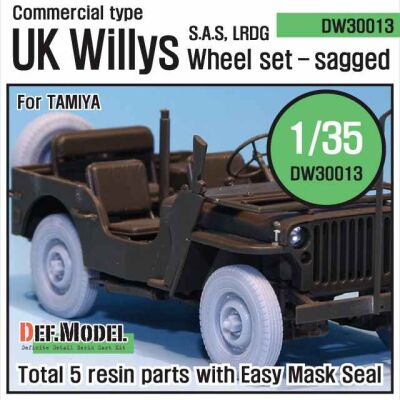  WW2 U.K. Commando/SAS Jeep Wheel set  детальное изображение Смоляные колёса Афтермаркет