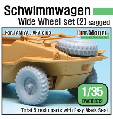 WW2 German Schwimmwagen Wide Wheel set 2 - DEKA  детальное изображение Смоляные колёса Афтермаркет