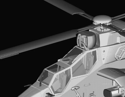 Cборная модель 1/72 вертолет Еврокоптер EC-665 Тигр HAP ХоббиБосс 87210 детальное изображение Вертолеты 1/72 Вертолеты