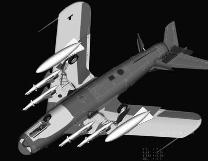 Сборная модель истребителя MiG-17 PFU Fresco E детальное изображение Самолеты 1/48 Самолеты
