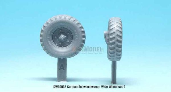 WW2 German Schwimmwagen Wide Wheel set 2 - DEKA  детальное изображение Смоляные колёса Афтермаркет