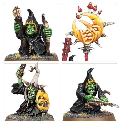 Игровой набор Warhammer AGE OF SIGMAR - GLOOMSPITE GITZ - MOONCLAN STABBAS детальное изображение Мракобесные Гоблины Разрушение