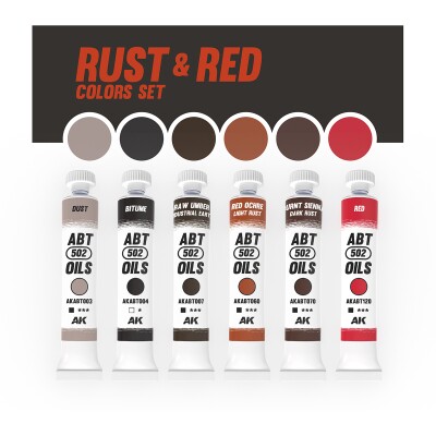 Набір масляних фарб RUST &amp; RED COLORS SET / Іржа та червоні кольори Abteilung 304 детальное изображение Наборы красок Краски