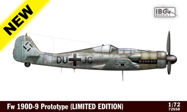 Сборная модель Fw 190D-9 Prototype детальное изображение Самолеты 1/72 Самолеты