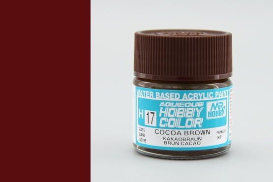 Краска Mr. Hobby H17 (какао / COCOA BROWN)  детальное изображение Акриловые краски Краски