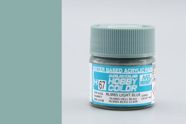Краска Mr. Hobby H67 (голубая / RLM65 LIGHT BLUE) детальное изображение Акриловые краски Краски