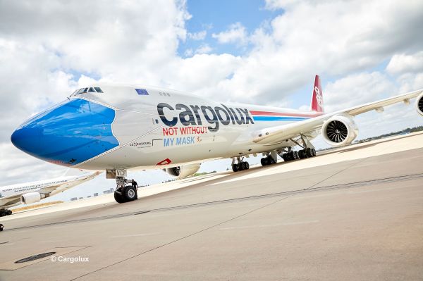 Boeing 747-8F Cargolux &quot;Facemask&quot; детальное изображение Самолеты 1/144 Самолеты