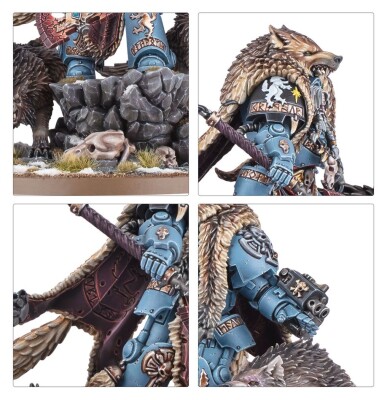 Игровой набор Warhammer 40000 - SPACE WOLVES - LOGAN GRIMNAR детальное изображение Космические Волки Космические Десантники