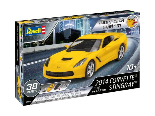 Автомобіль 2014 Corvette Stingray (Easy-click system) детальное изображение Автомобили 1/25 Автомобили