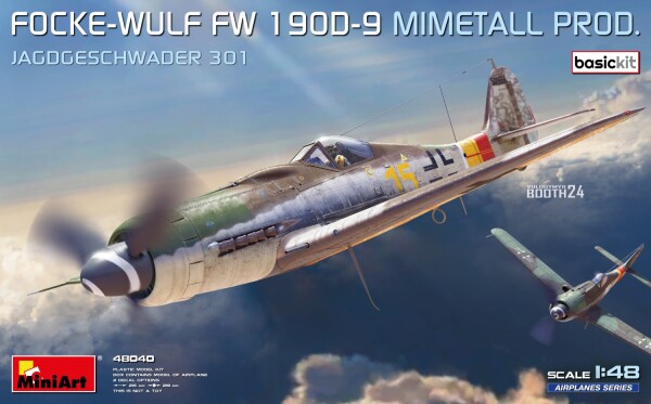 Збірна модель 1/48 Літак Фокке-Вульф FW 190D-9 (компанія Mimetall Jagdgeschwader 301) MiniArt 48040 детальное изображение Самолеты 1/48 Самолеты