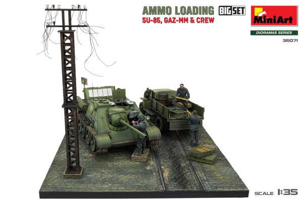 Збірна модель 1/35 Завантаження боєприпасів (SU-85, Газ-ММ та екіпаж). Великий набір MiniArt 36071 детальное изображение Бронетехника 1/35 Бронетехника