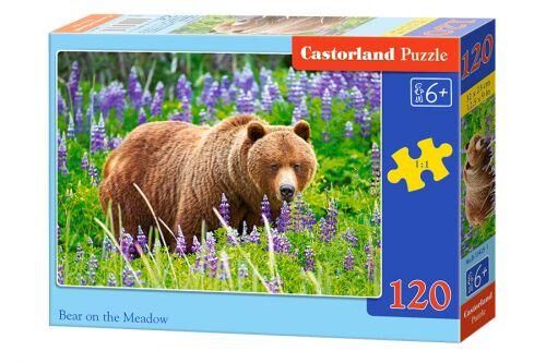 Пазл Bear on the Meadow - Ведмідь на лузі 120 шт детальное изображение 120 элементов Пазлы
