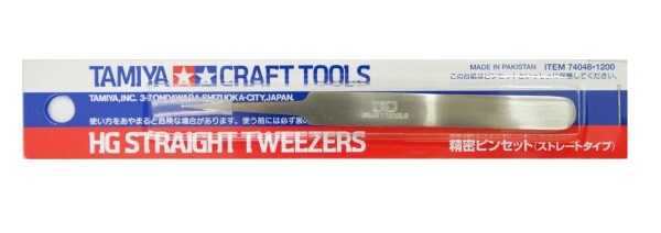 Прямий пінцет (HG Straight Tweezers) Tamiya 74048 детальное изображение Пинцеты Инструменты