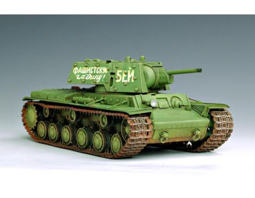 Збірна модель 1/35 Радянський танк КВ-1 з екранами Trumpeter 00357 детальное изображение Бронетехника 1/35 Бронетехника