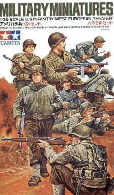 Сборная модель 1/35 Фигуры Пехота США (Западно-европейский театр военных действий) (8 фигур) Tamiya детальное изображение Фигуры 1/35 Фигуры