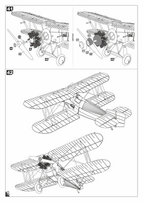 Сборная модель 1/48 Британский палубный истребитель Fairey &quot;Flycatcher&quot; раннего выпуска с двигателем детальное изображение Самолеты 1/48 Самолеты