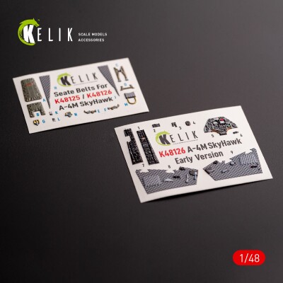 A-4M Early Production декаль интерьер для комплекта Magic Factory 1/48 KELIK K48126 детальное изображение 3D Декали Афтермаркет