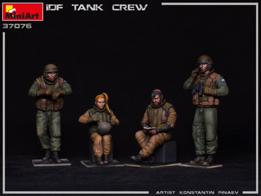 Scale model 1/35 Figures IDF Tank Crew Miniart 37076 детальное изображение Фигуры 1/35 Фигуры