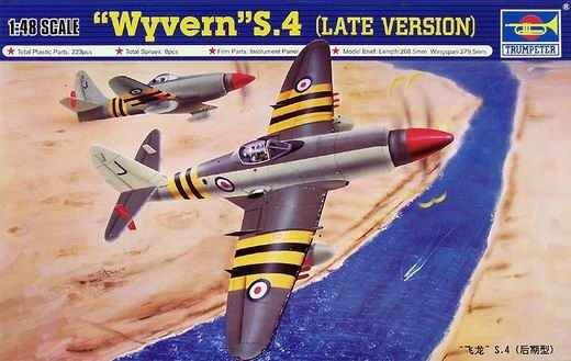 Scale model 1/48 WESTLAN “Wyvern” S.4 Trumpeter 02820 детальное изображение Самолеты 1/48 Самолеты