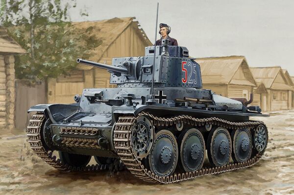 Сборная модель танка Pzkpfw 38(t) Ausf.E/F детальное изображение Бронетехника 1/16 Бронетехника